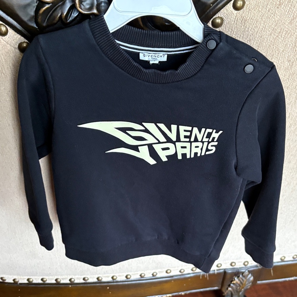 Givenchy Kids Black and White Logo Sweatshirt
